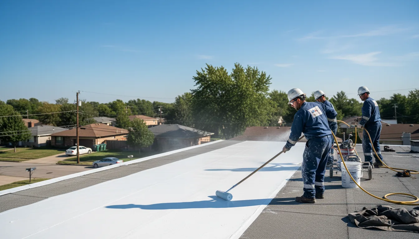 Commercial roof coating in Plainfield, IL near me